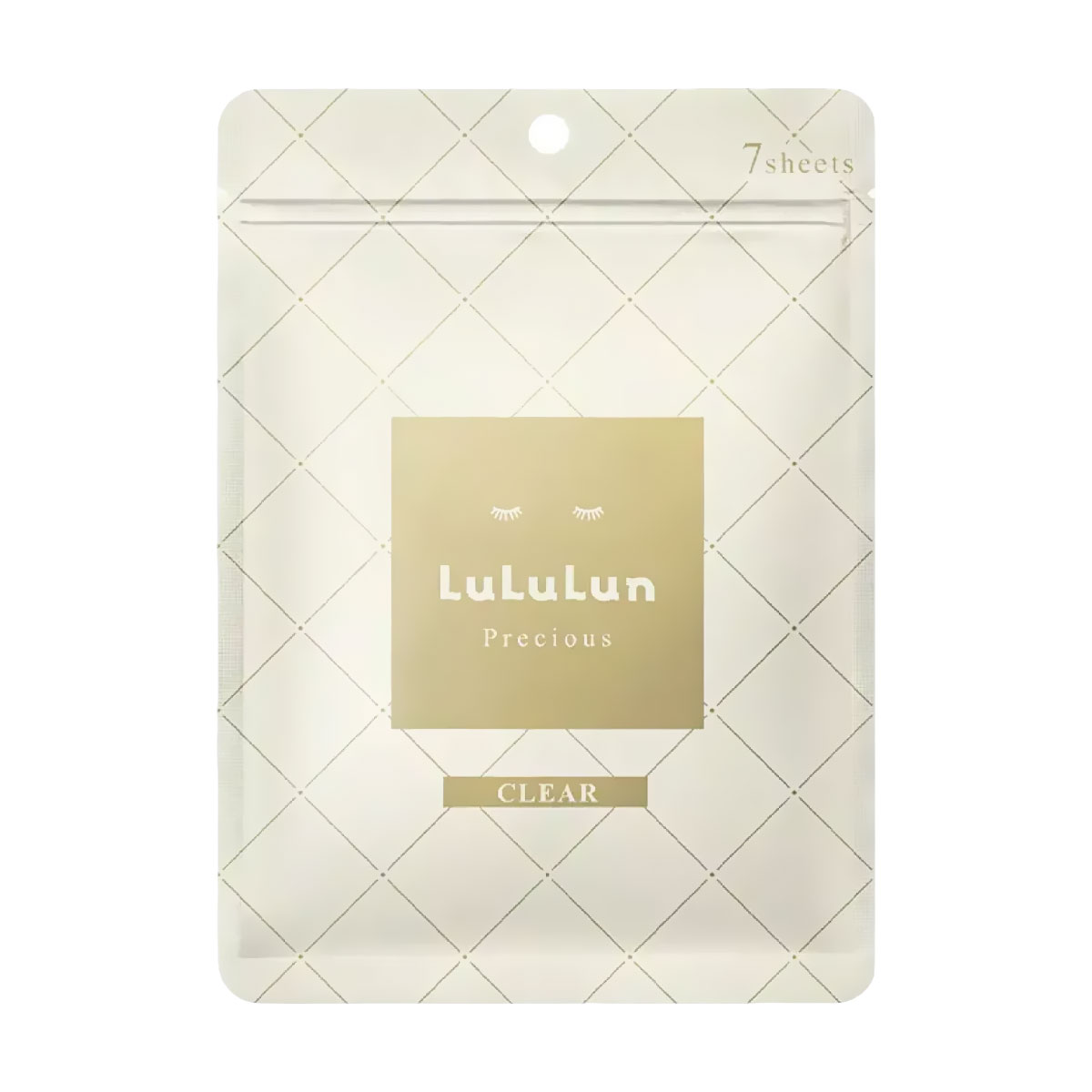 Антивікова освітлювальна тканинна маска для обличчя Lululun Precious Clear White Face Mask, 7 шт