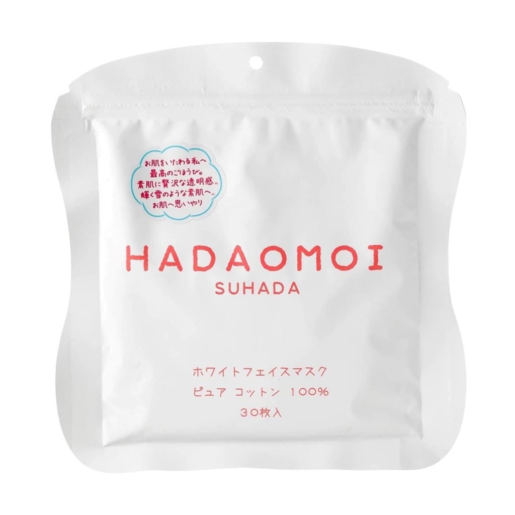 Освітлювальна тканинна маска для обличчя Kor Japan Hadaomoi Suhada White Face Mask, 30 шт